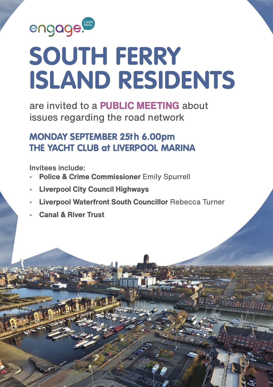 South Ferry Residents Meeting regarding road network 25th September 2023 at the Marina